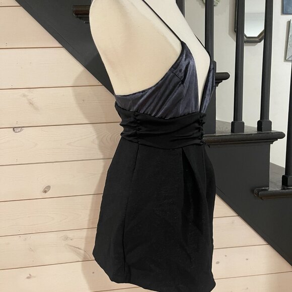 059 Free People Skylie Saylor Romper in Black NWOT Size Small - Picture 9 of 12